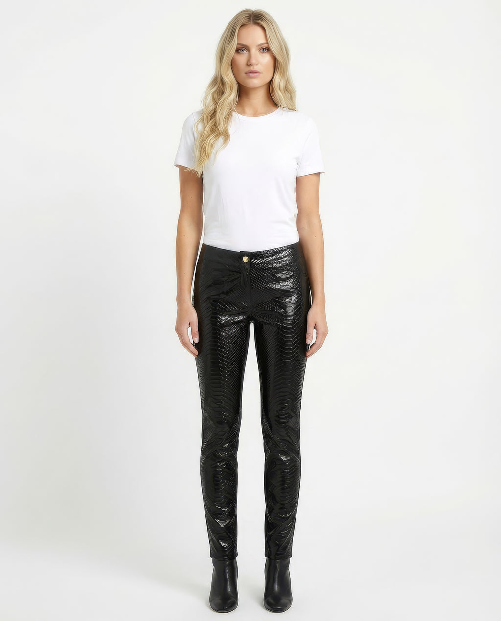 Luciana Sanmartin | Genuine Python Skinny Pants