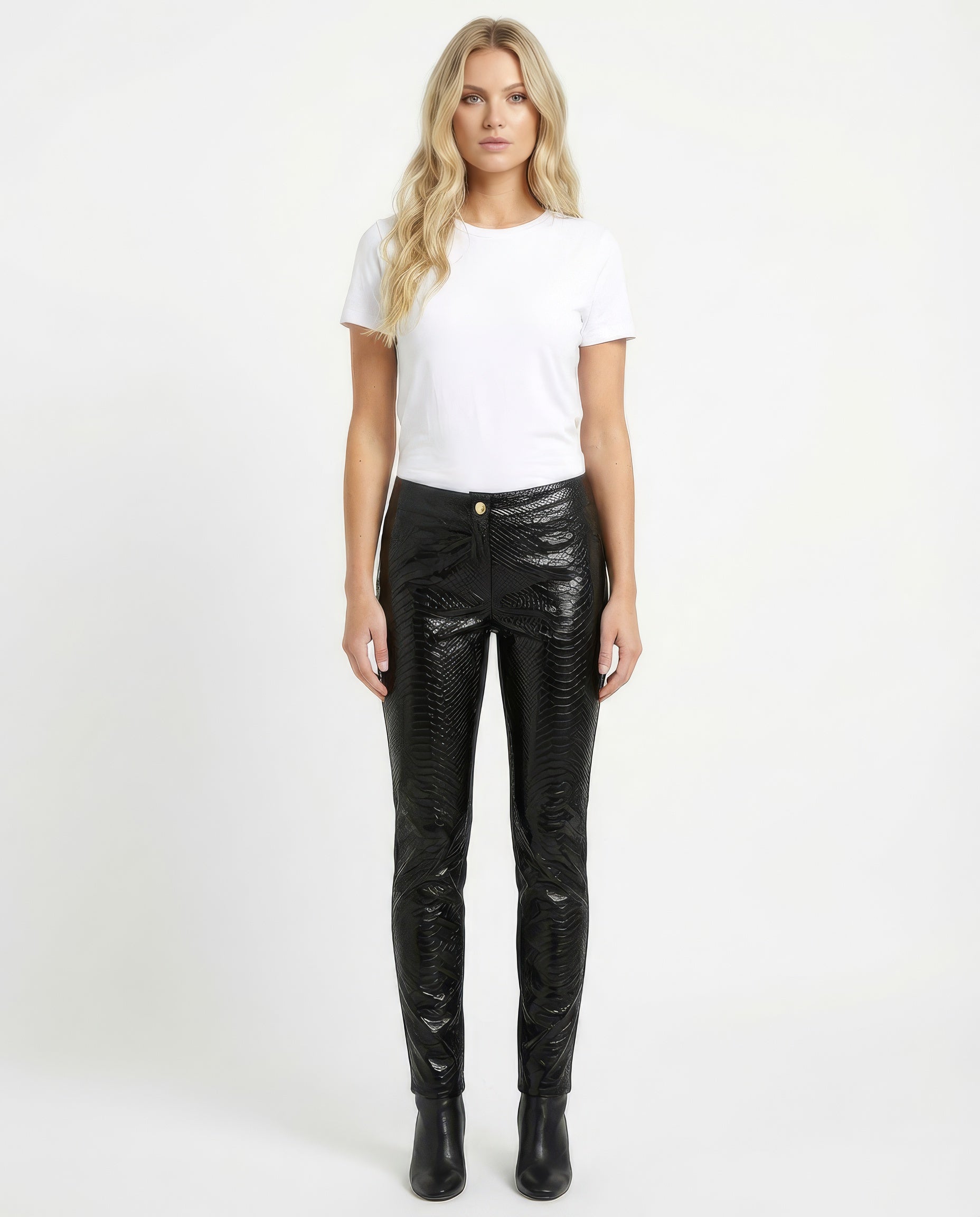 Luciana Sanmartin | Genuine Python Skinny Pants