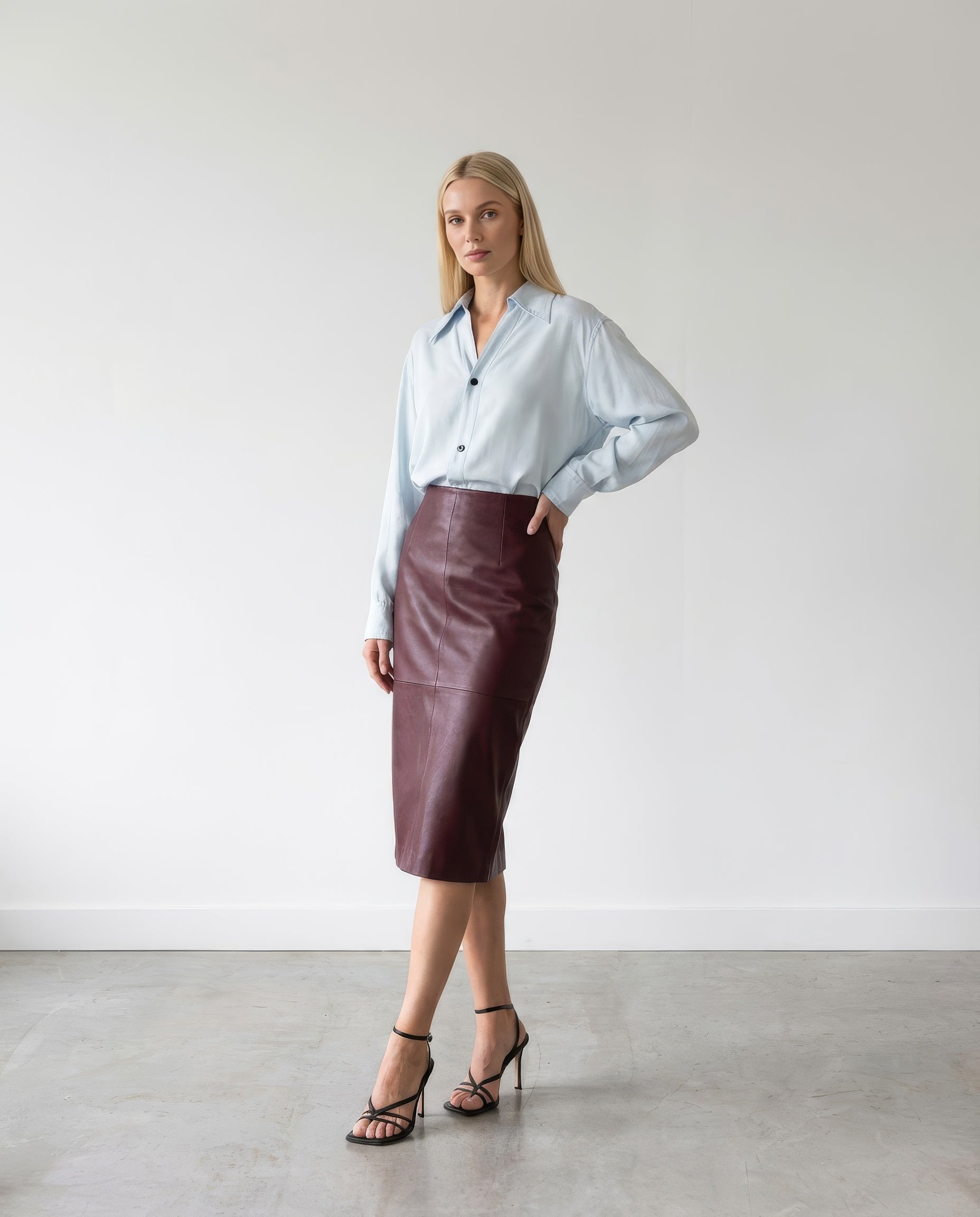 Bottega Veneta Spring/Summer 2023 Baby Blue Viscose Shirt