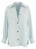 Bottega Veneta Spring/Summer 2023 Baby Blue Viscose Shirt