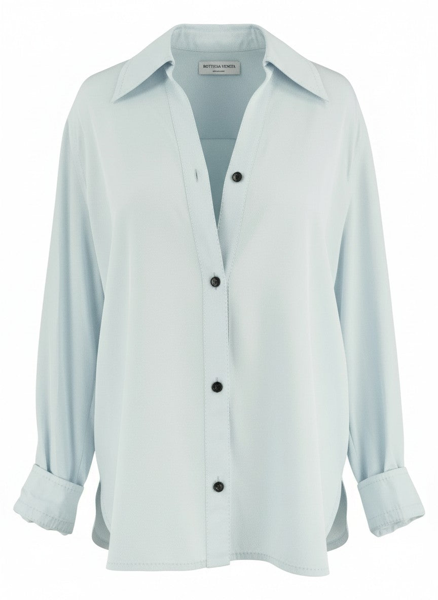 Bottega Veneta Spring/Summer 2023 Baby Blue Viscose Shirt