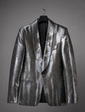 Tom Ford Silver Textured Cocktail Jacket