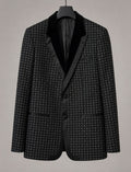 Dolce & Gabbana Alta Sartoria – Jacquard Dinner Jacket with Velvet Lapel