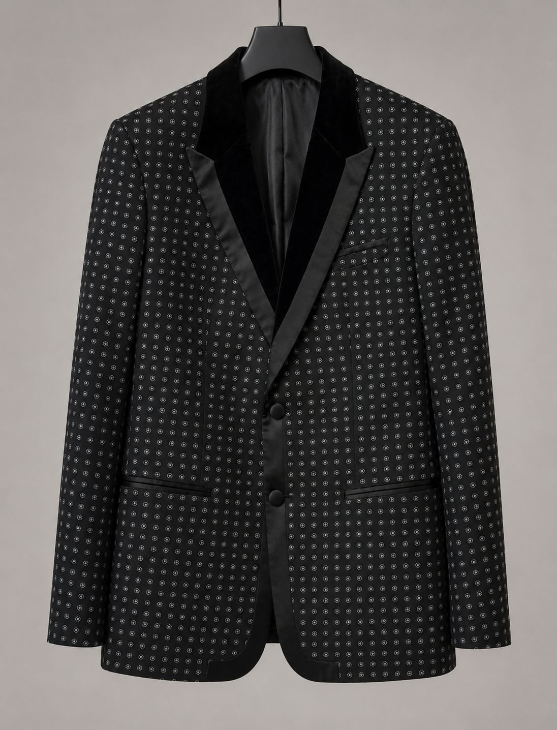Dolce & Gabbana Alta Sartoria – Jacquard Dinner Jacket with Velvet Lapel