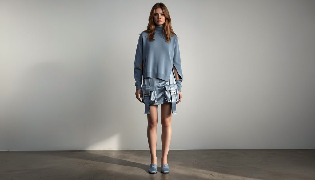Fendi Satin Cargo Mini Skirt (Resort 2023)
