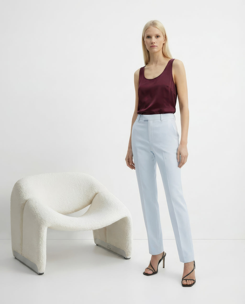 Bottega Veneta Spring/Summer 2023 Baby Blue Tailored Trousers